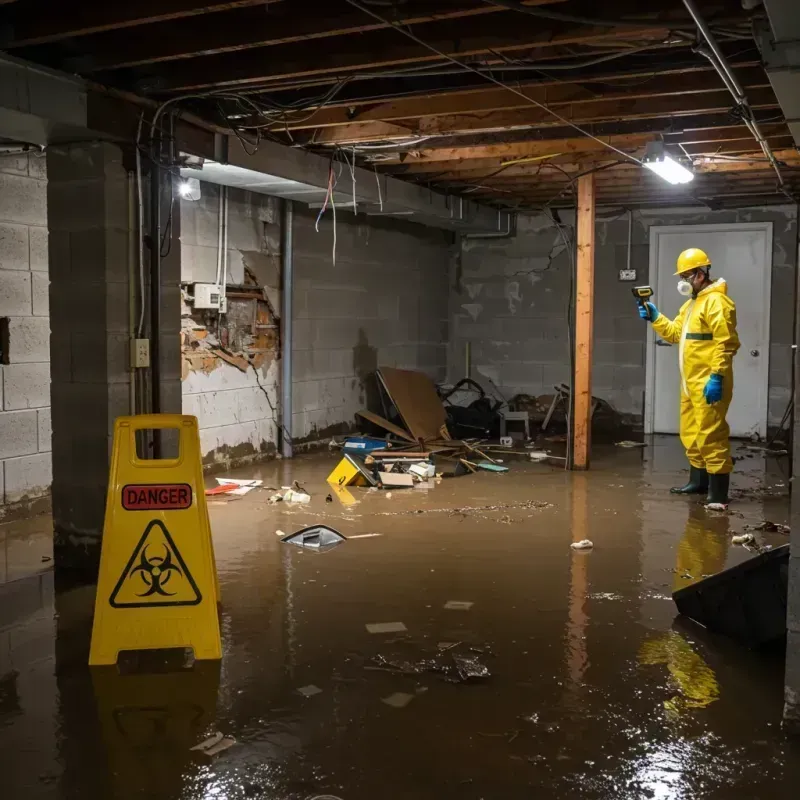 Flooded Basement Electrical Hazard in Lebanon, NJ Property